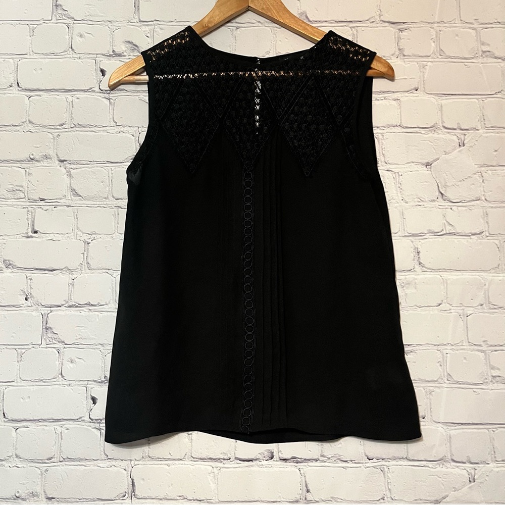 Express Semi Sheer Top Black Small